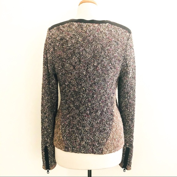 Rag & Bone Lory Tweed Zip Moto Jacket – Size Medium (Designer) - Picture 10 of 16